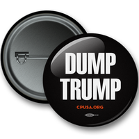 Round Button - Dump Trump