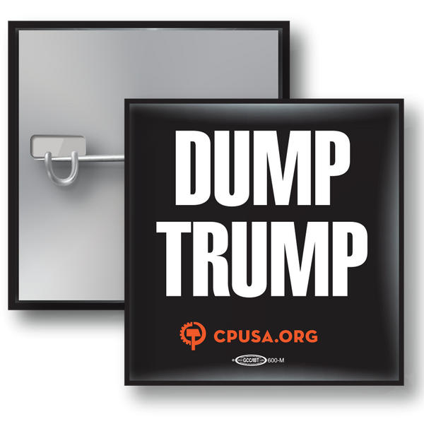 Square Button - Dump Trump